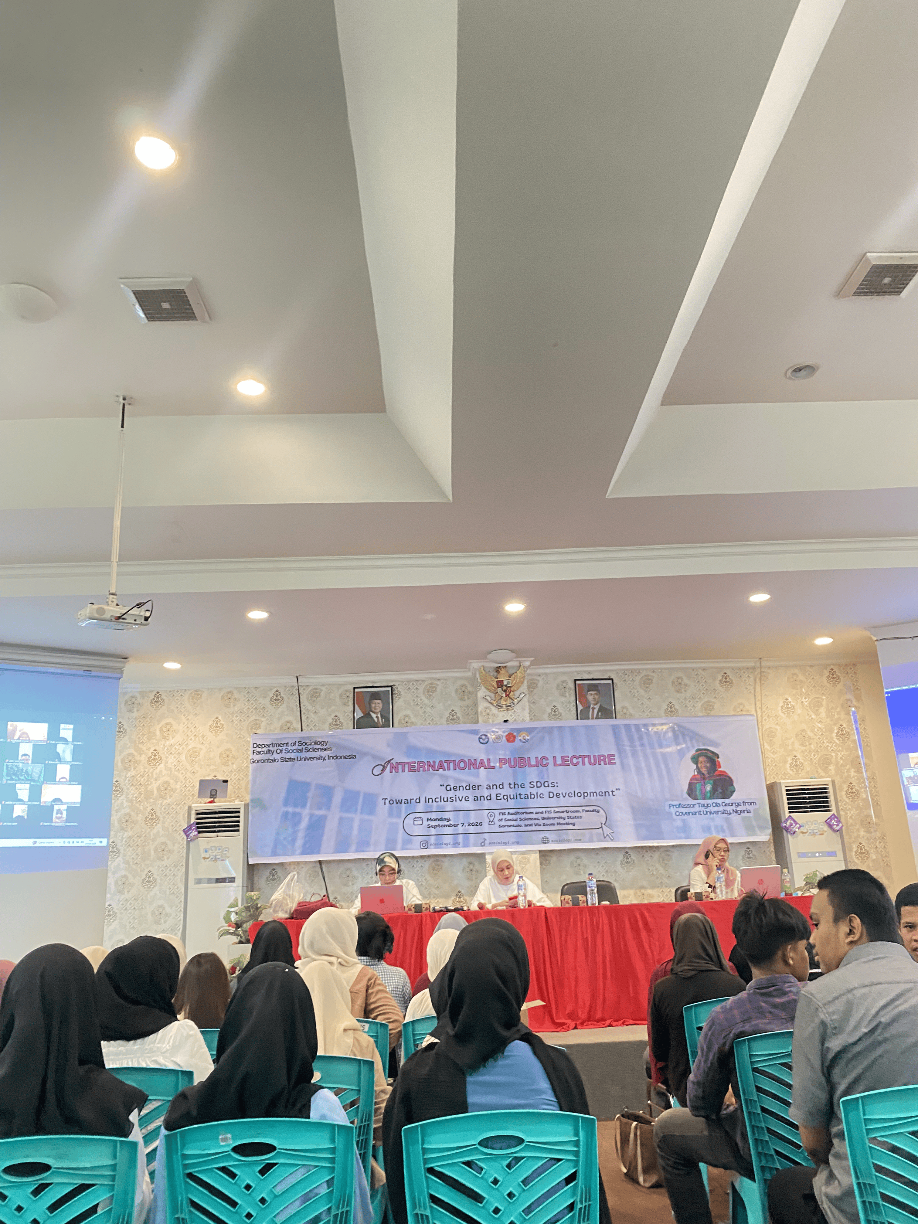 Jurusan Sosiologi Menggelar Kuliah Umum Internasional bersama Prof. (Mrs.) George From Covenant University, Nigeria